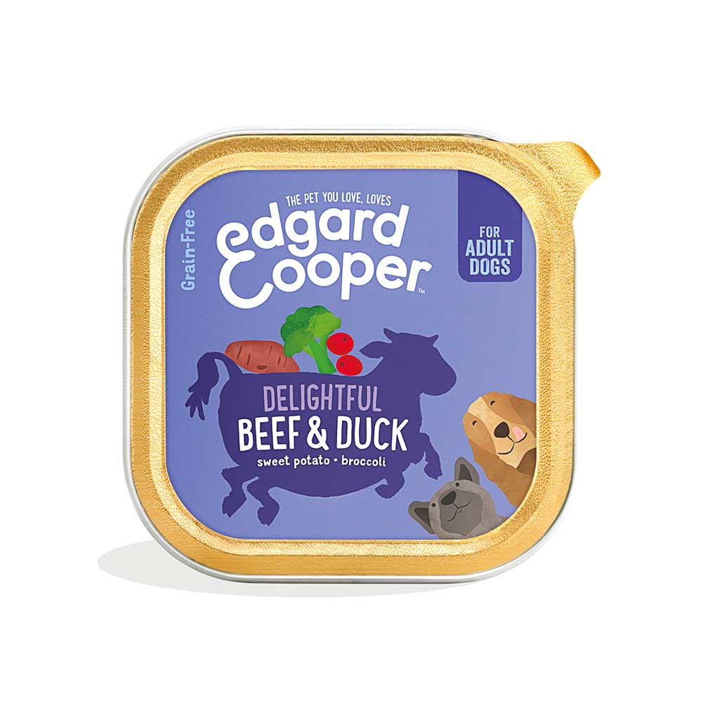 Alimento cane Adulto Manzo e Anatra 150g Edgard Cooper