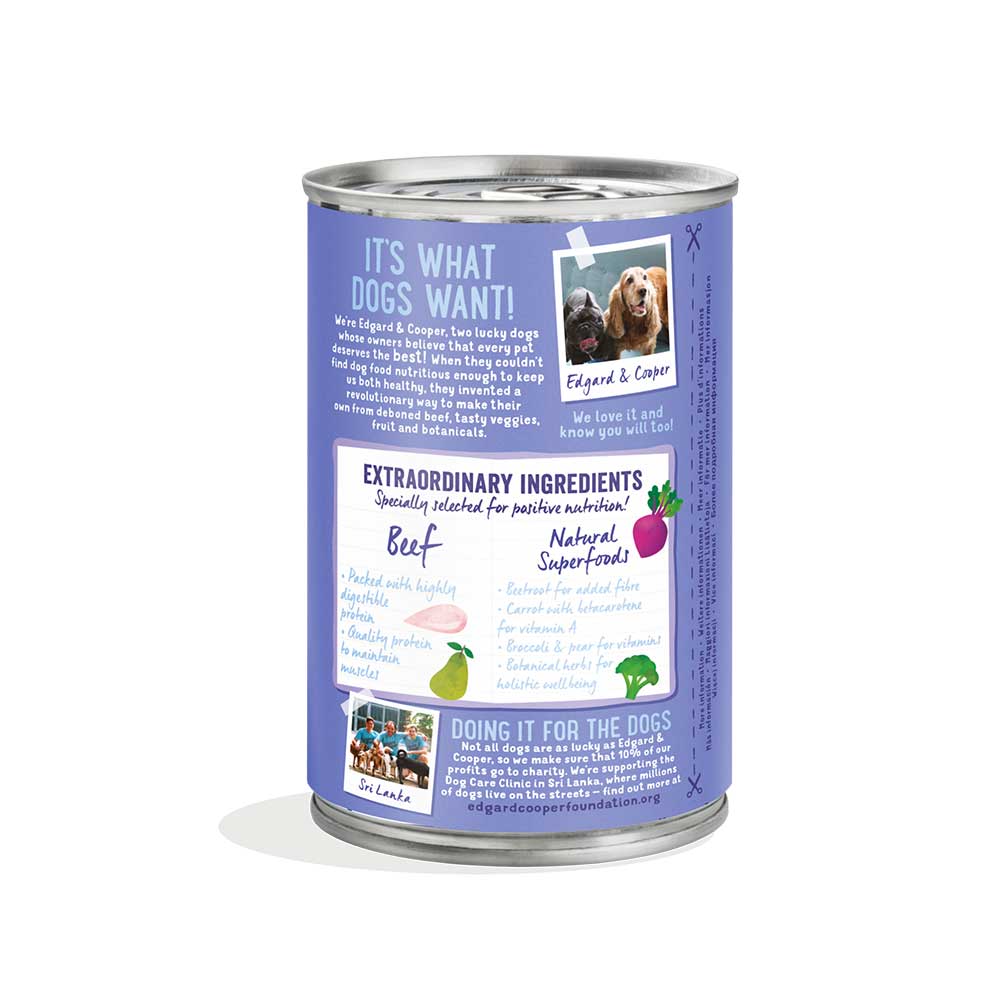 Alimento cane Adulto Manzo e Barbabietola 400g Edgard Cooper - Image 4
