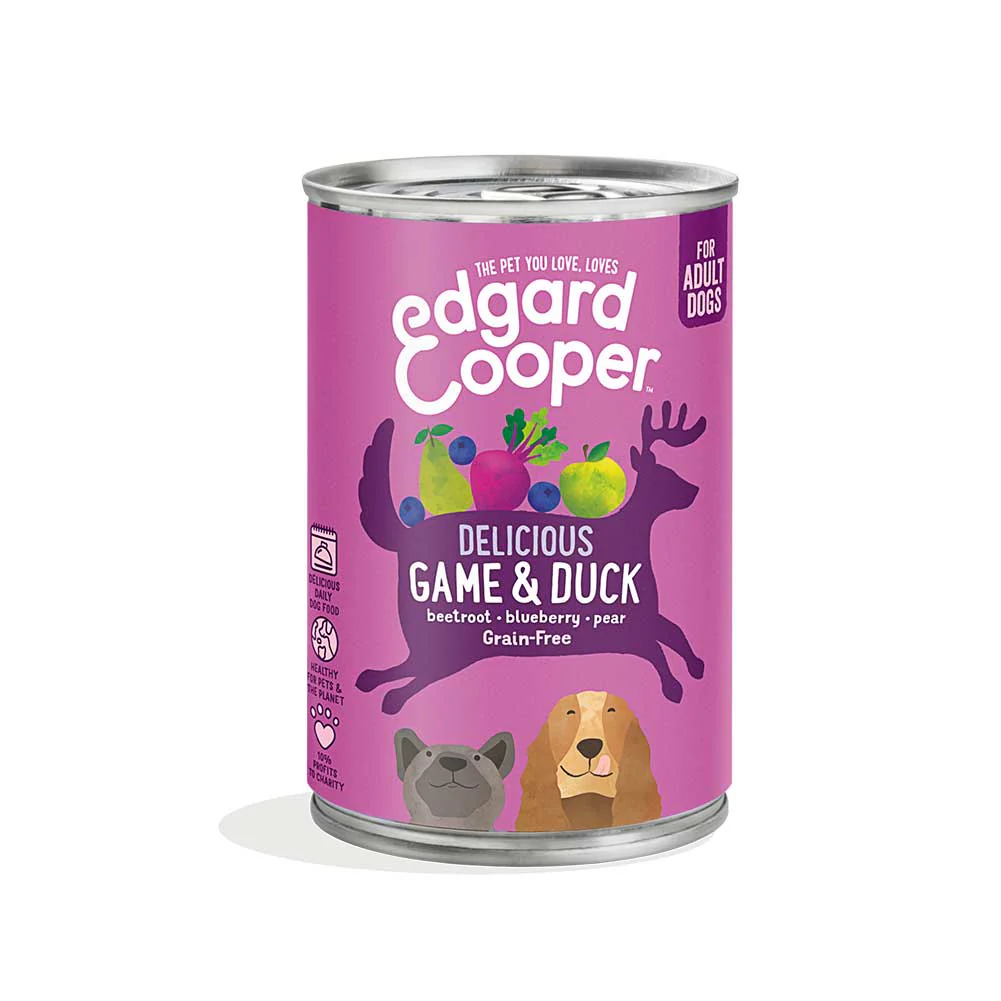 Alimento cane Adulto Selvaggina e Anatra Edgard Cooper 400g