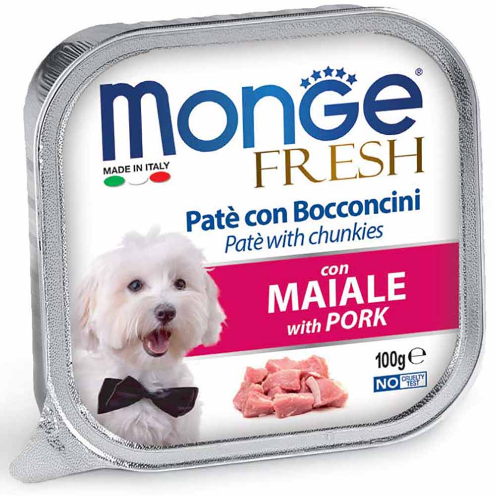Alimento cane Monge Fresh Maiale 100g