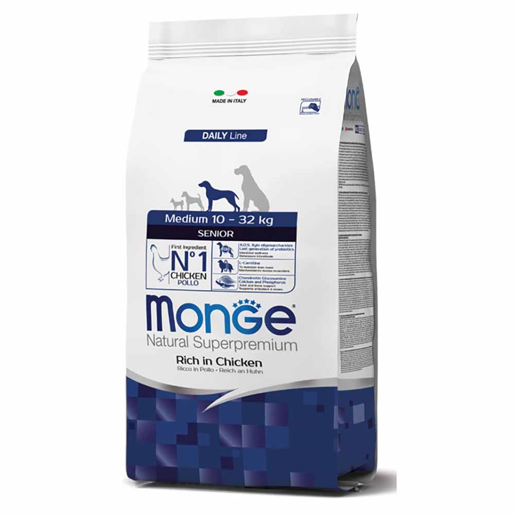 Alimento cane Monge Medium Senior Pollo 12kg