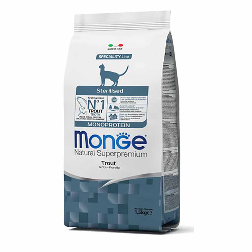 Alimento gatto Monge Natural Monoprotein sterilised Trota - Image 3