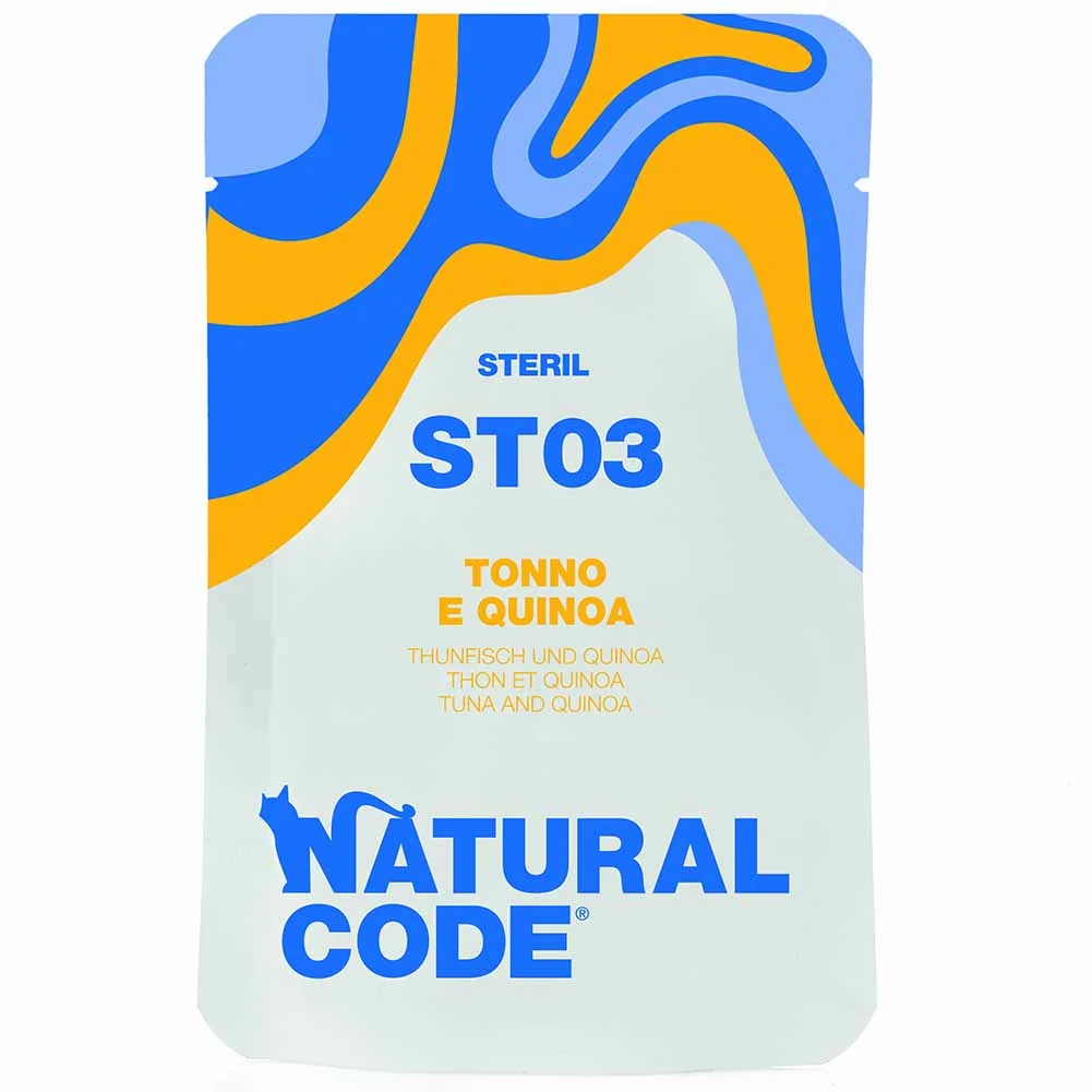 Busta Natural Code Steril 03 Tonno e Quinoa per Gatti Sterilizzati 70g