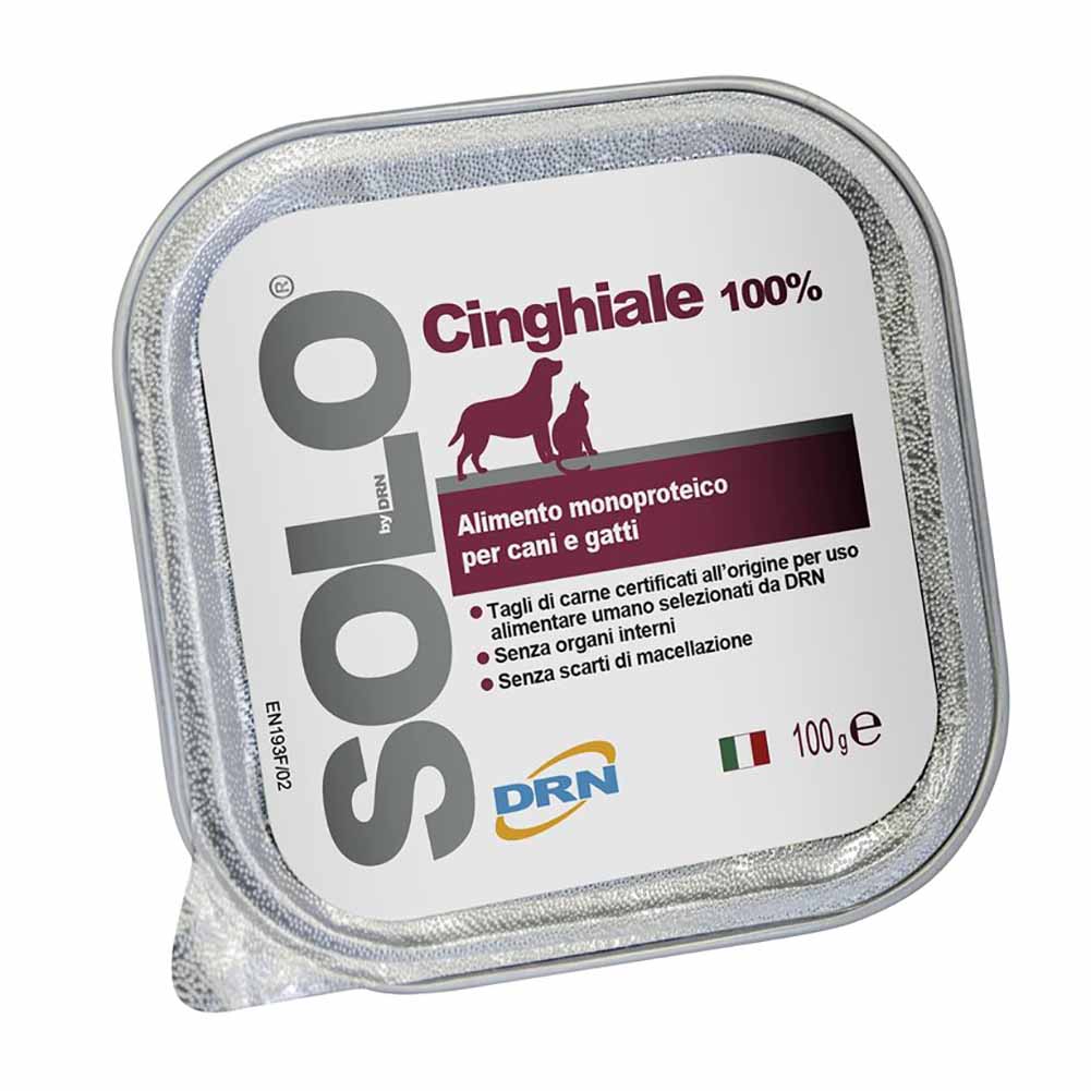 Alimento Monoproteico DRN Solo Cinghiale per Cani e Gatti 100g