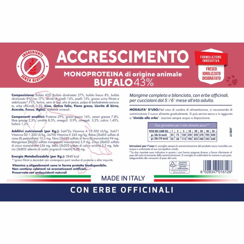 Alimento secco cane accrescimento bufalo Vet Line - Image 2