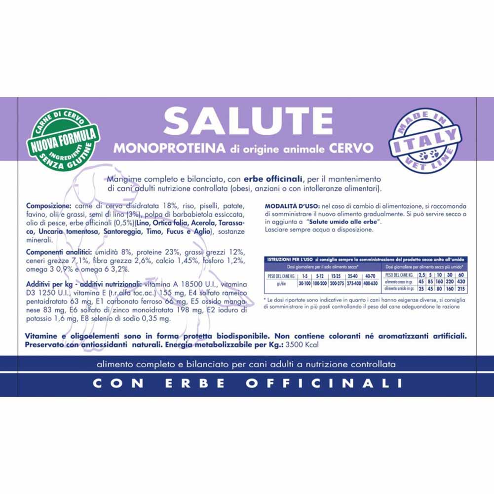 Alimento secco cane adulto Salute cervo Vet Line - Image 5