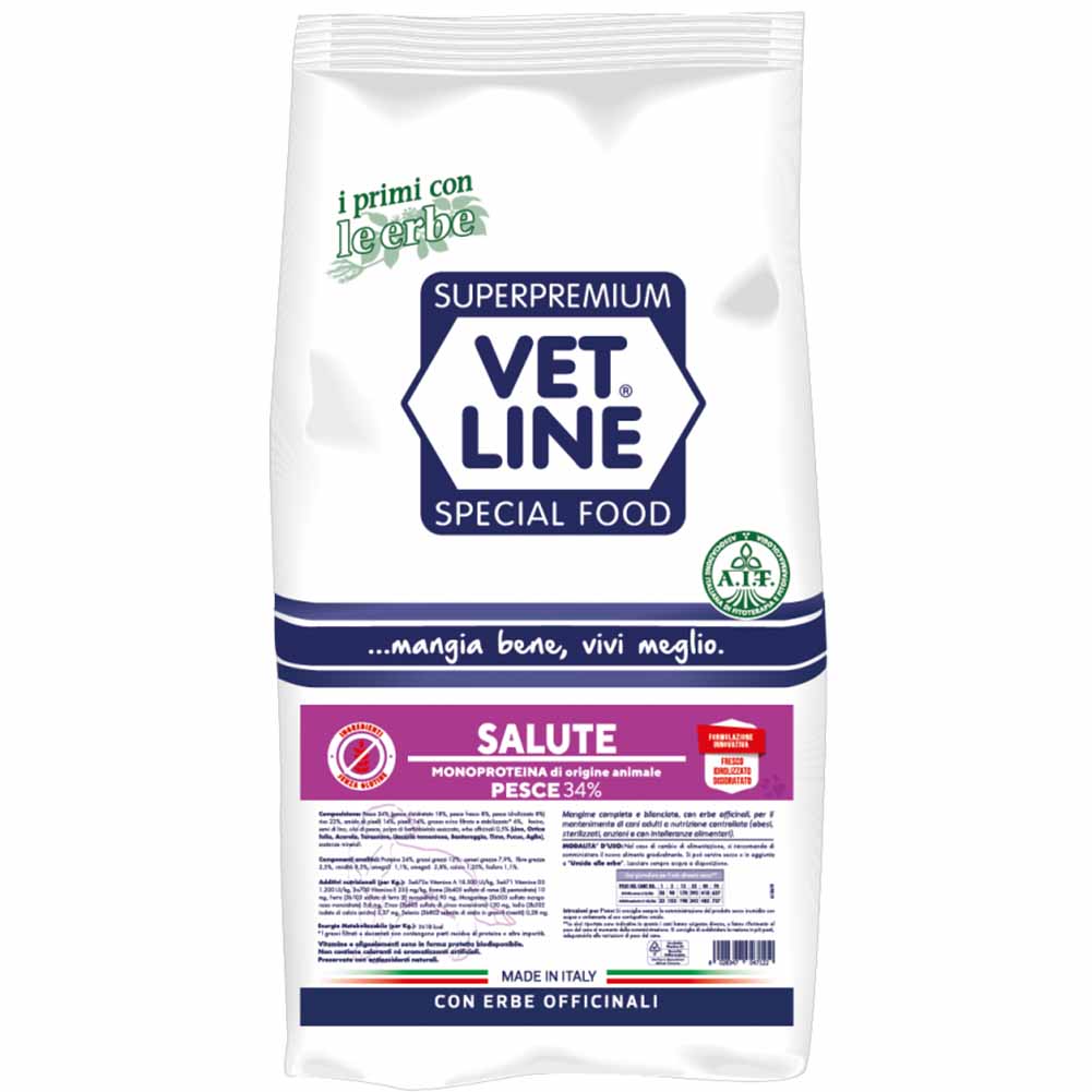 Alimento secco cane adulto Salute pesce Vet Line