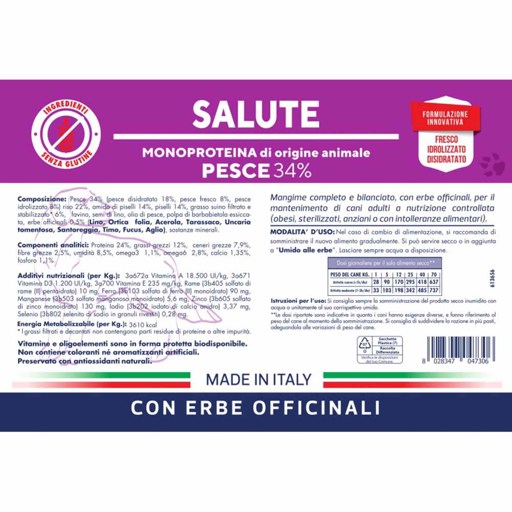 Alimento secco cane adulto Salute pesce Vet Line - Image 5
