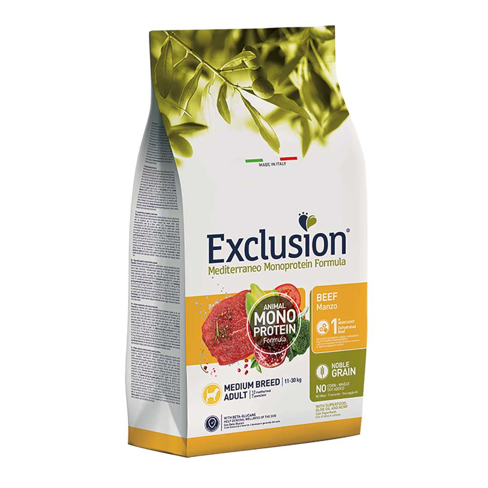 Alimento secco per cani Adult medium Mediterraneo Manzo Exclusion - Image 4