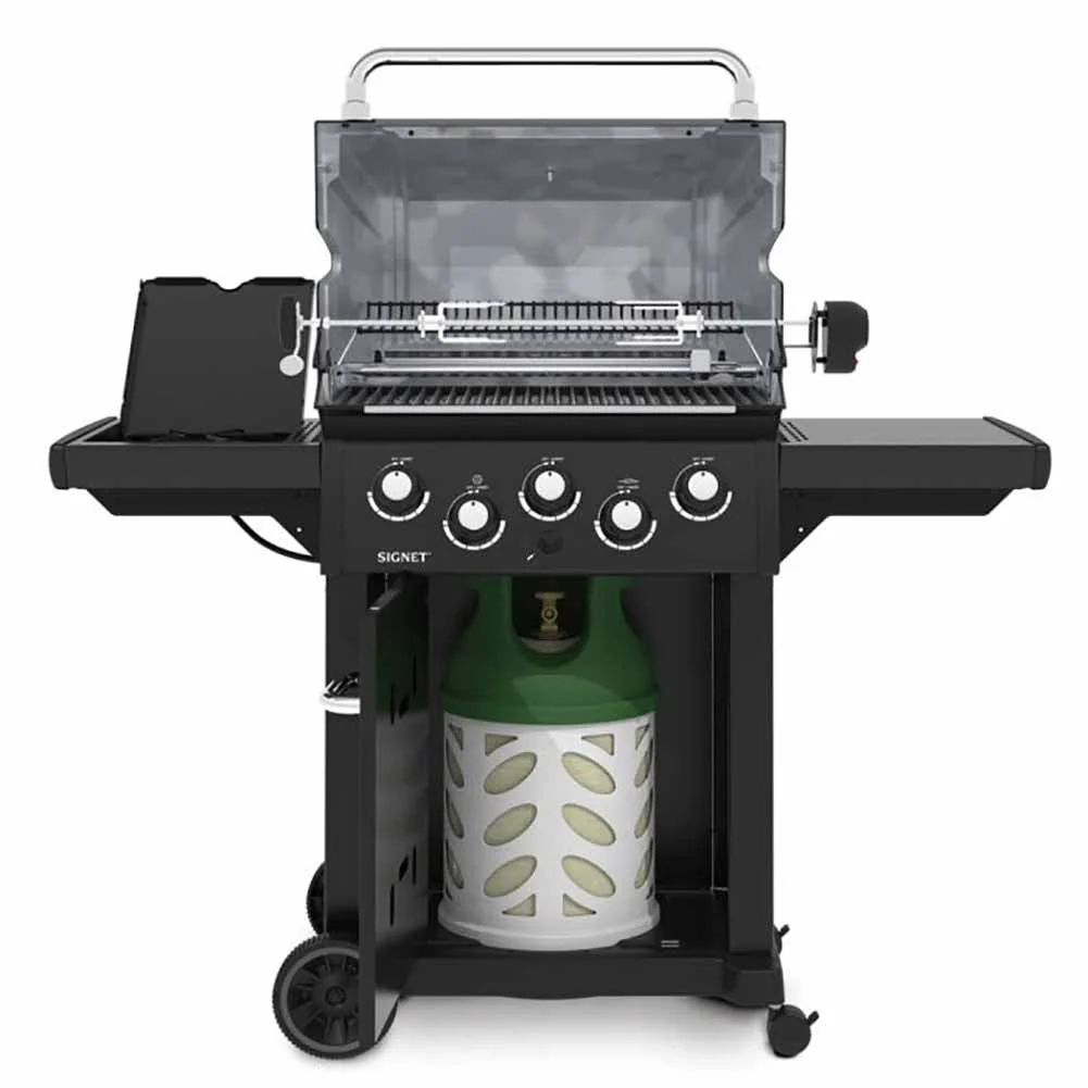 Broil King Signet 390 Shadow 15B.946883SDW Barbecue a gas con girarrosto e fornello laterale - Image 3