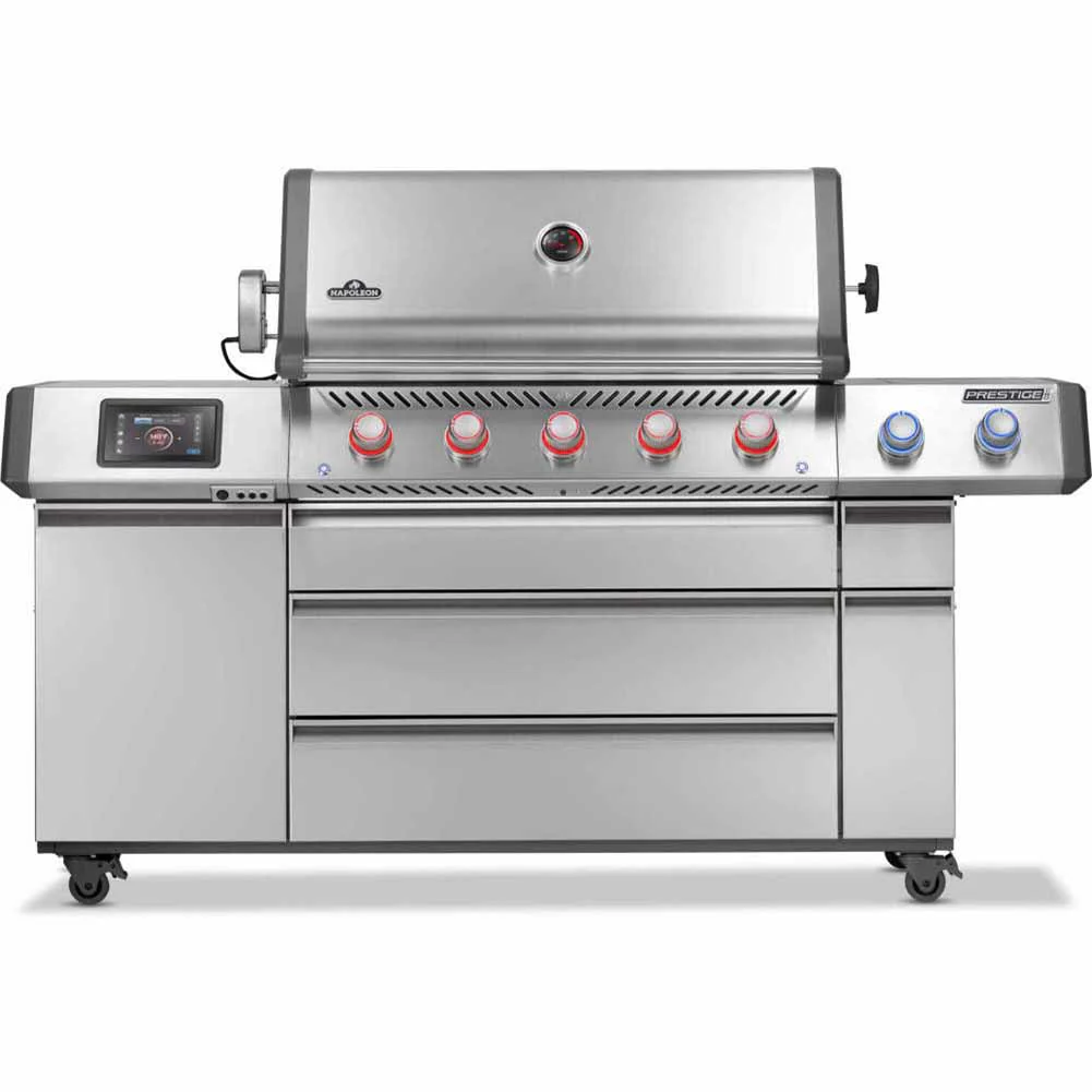 Napoleon Prestige PRO 665 Elite Barbecue a gas con Sizzle Zone e affumicatore integrato