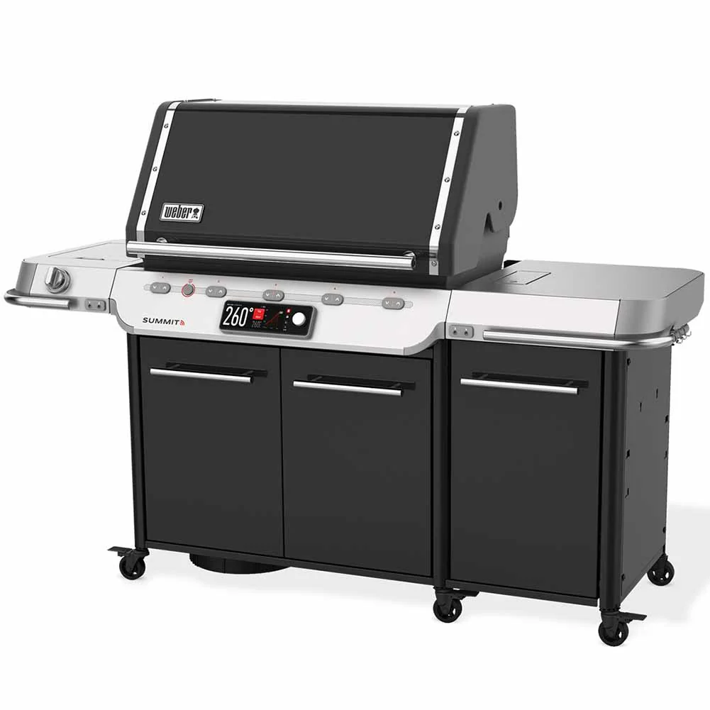 Weber Summit FS38X Nero Barbecue a Gas Smart con Sear Zone Infrarossi e Girarrosto
