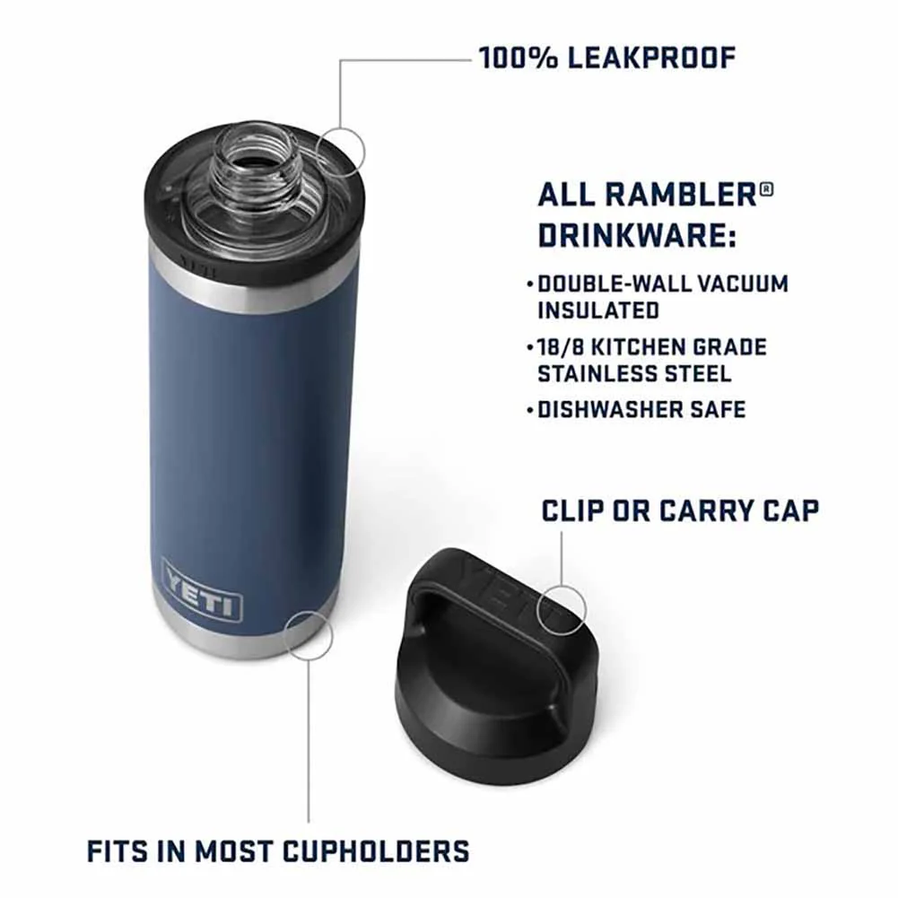 Borraccia Termica Yeti Rambler bianca 532ml con tappo chug - Image 3