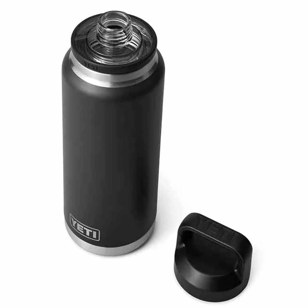 Borraccia Termica Yeti Rambler nera 1065ml con tappo chug - Image 2