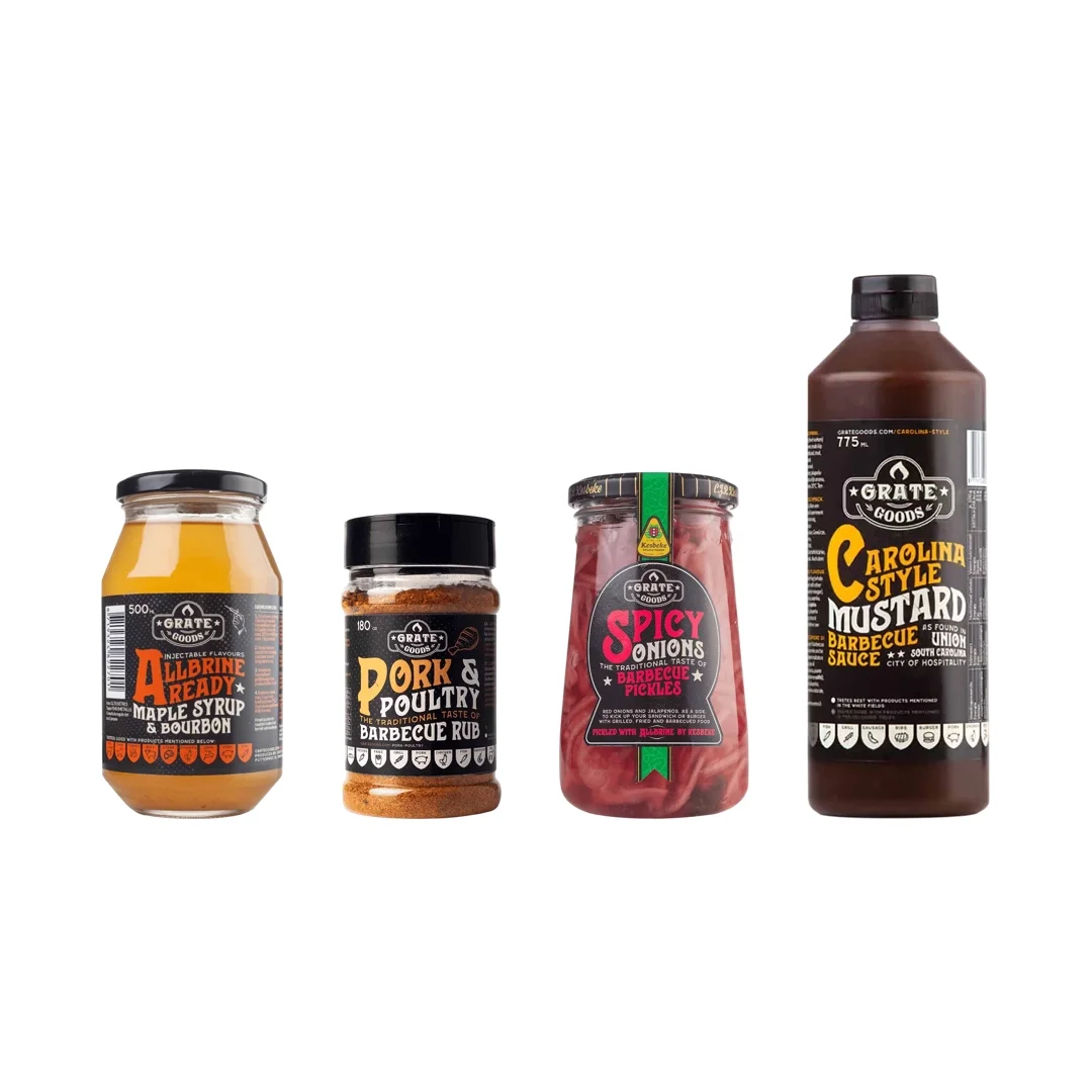 Box Ricetta Pulled Pork BBQ – Rub, Salsa Carolina alla Senape, Injection Acero Bourbon e Spicy Onions - Image 2