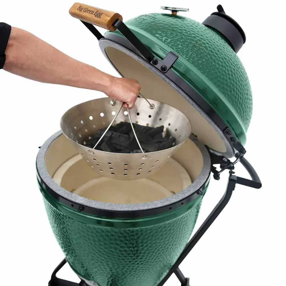 Cestello porta carbonella inox per barbecue Big Green Egg Large - Image 2