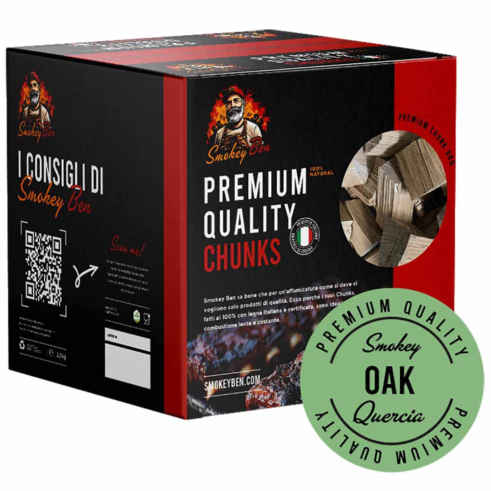 Chunks affumicatura Smokey Ben quercia sacco 2 kg