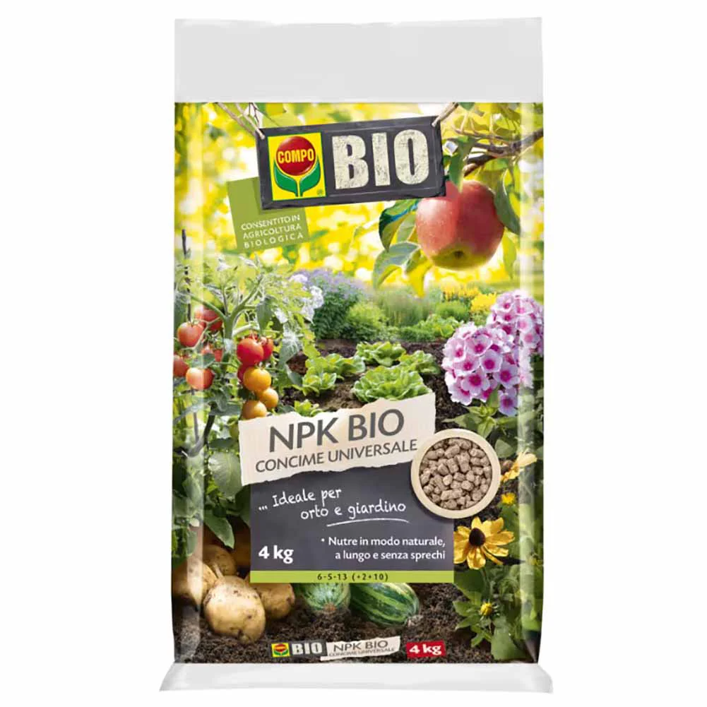Concime COMPO NPK BIO organo-minerale universale 4kg