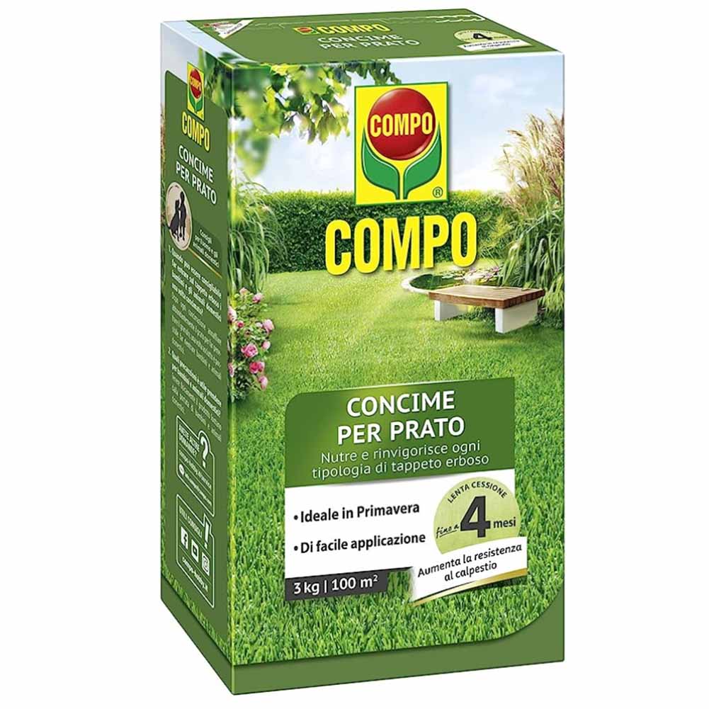 Concime COMPO per prato nutrizione fino a 4 mesi 3kg