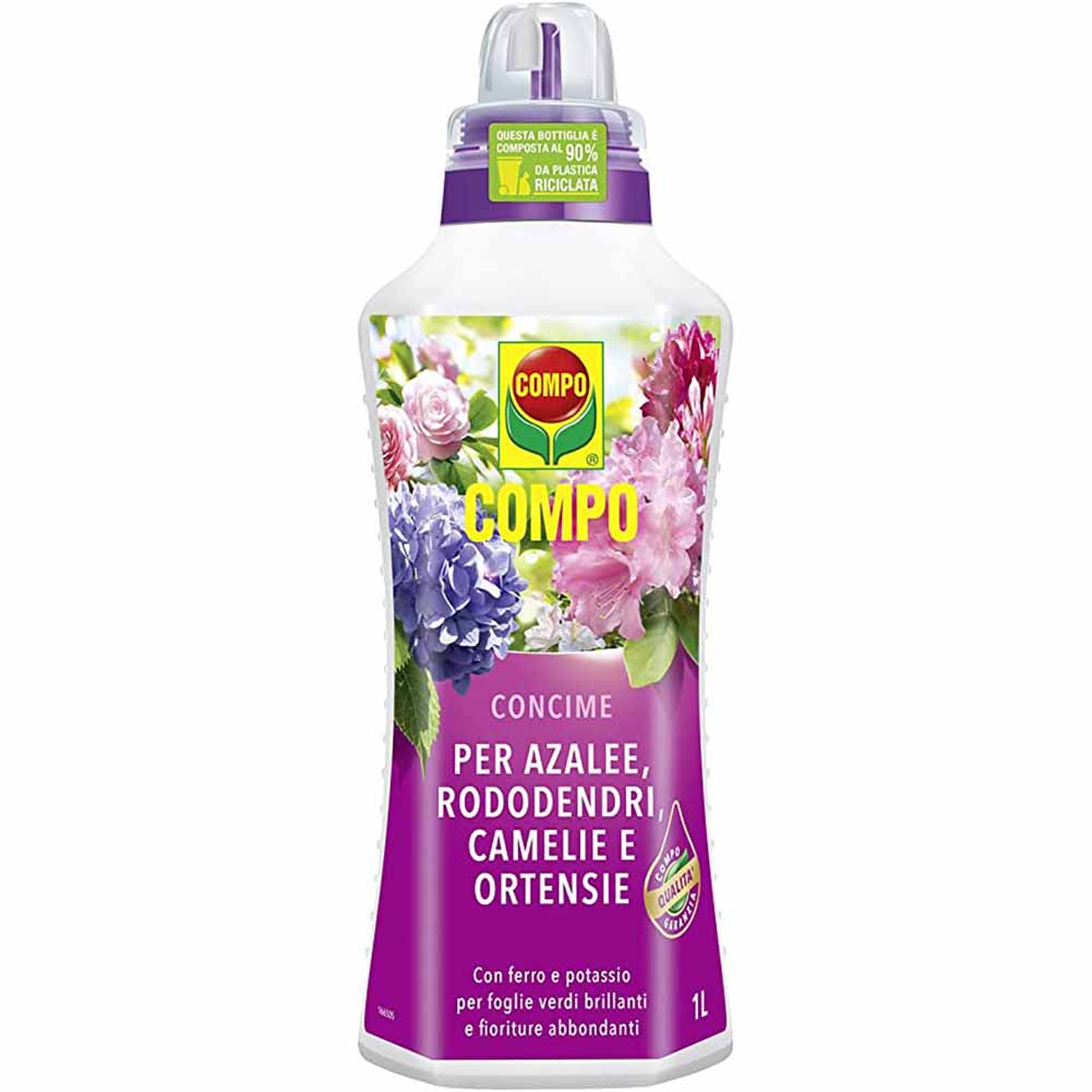 Concime per azalee rododendri camelie e ortensie Compo 1 litro