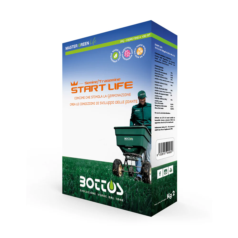 Concime per prato MG Life Start Life 2kg Bottos