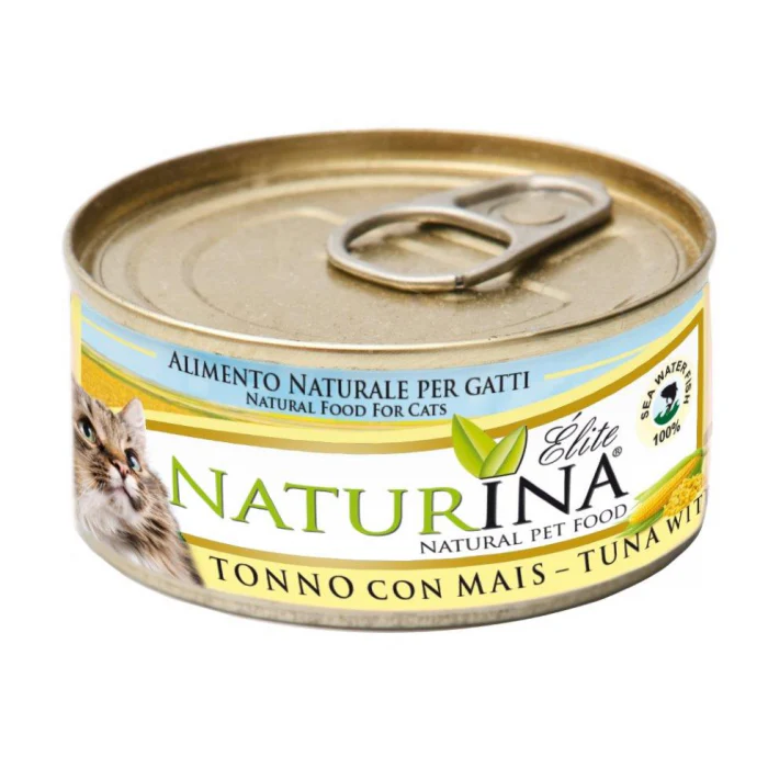 Elite Umido Tonno con Mais 70g Naturina