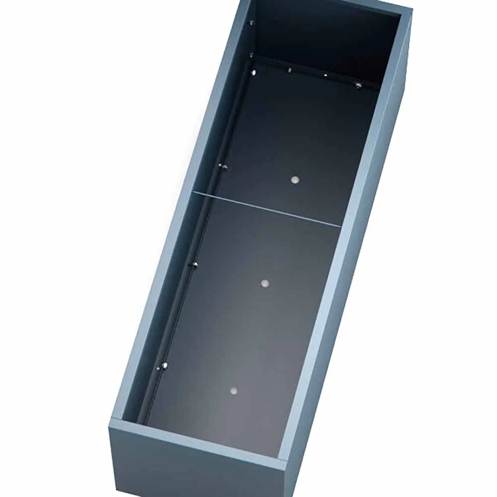 Fioriera Herstera Metal Planter 50 Antracite 150x50x50cm 08971802 - Image 6