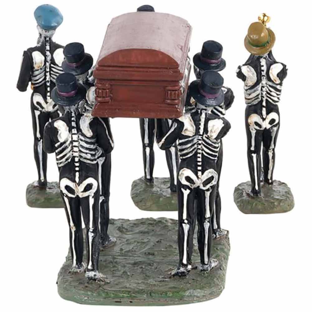 Jazz Funeral Spooky Town set of 4 Lemax Cod 13554 - Image 4