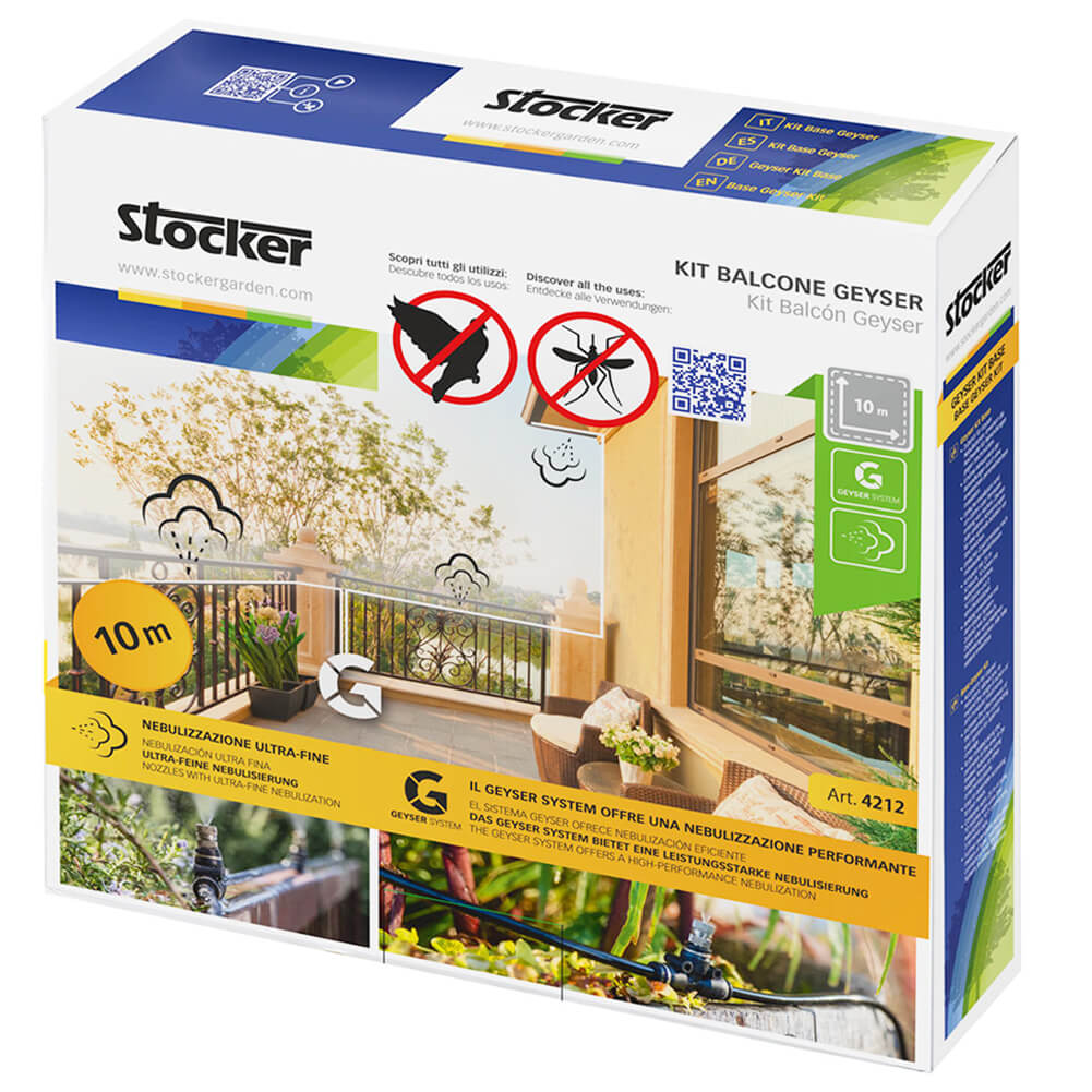 Kit balcone Geyser tubo da 10m ø6mm Stocker