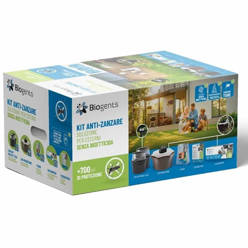 Kit completo antizanzare Biogents con trappole BG-Mosquitaire e BG-GAT