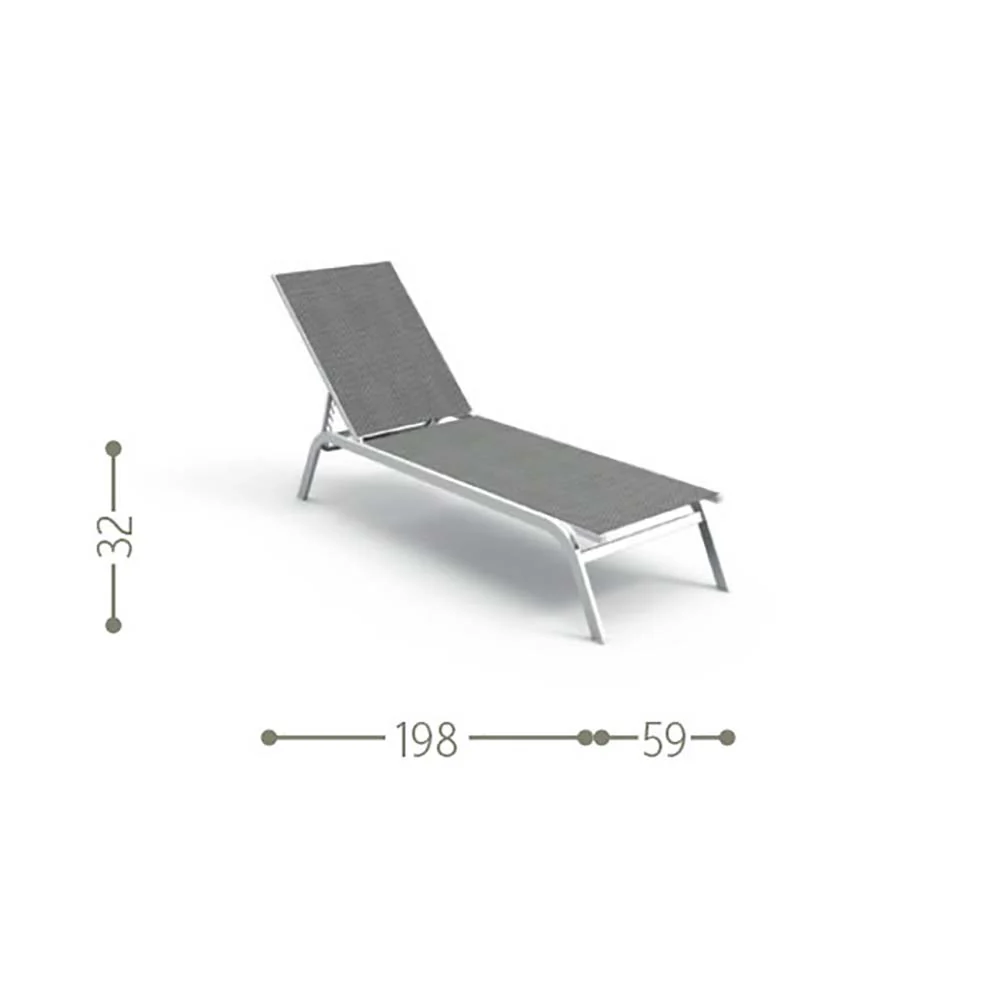Lettino Step Charcoal Talenti - Image 2