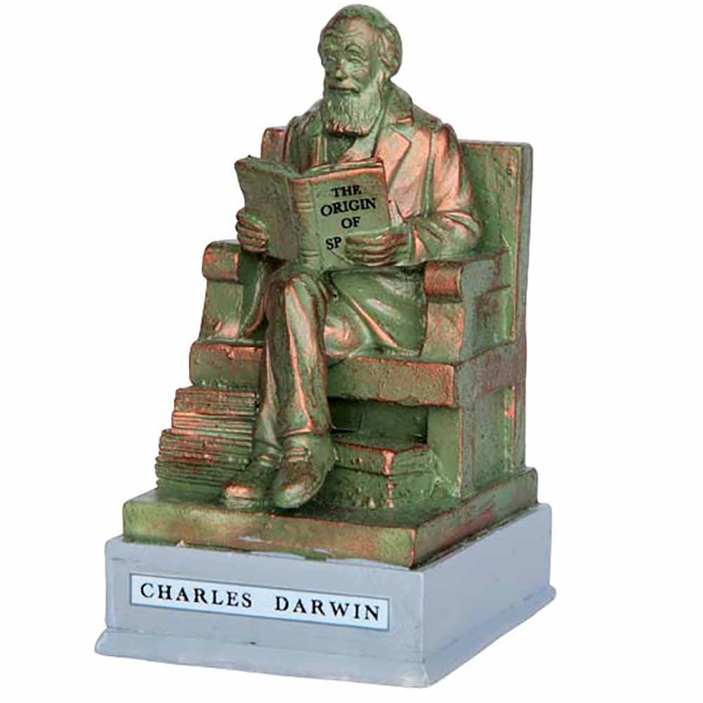 Park Statue Charles Darwin Lemax Cod 64074