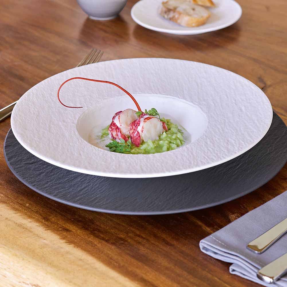 Piatto pasta 28cm Manufacture Rock bianco Villeroy & Boch - Image 3