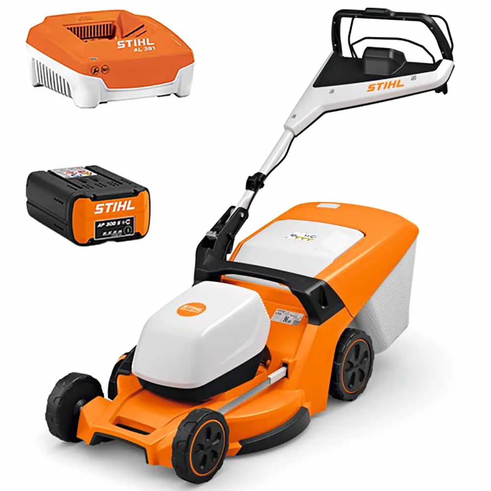 Rasaerba a batteria Stihl RMA 453 con batteria e caricabatteria
