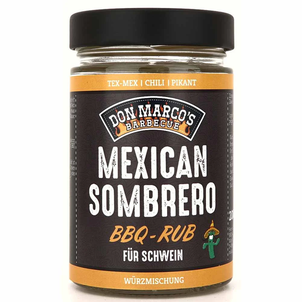 Rub BBQ Sombrero Don Marco's 200 g mix messicano leggermente piccante