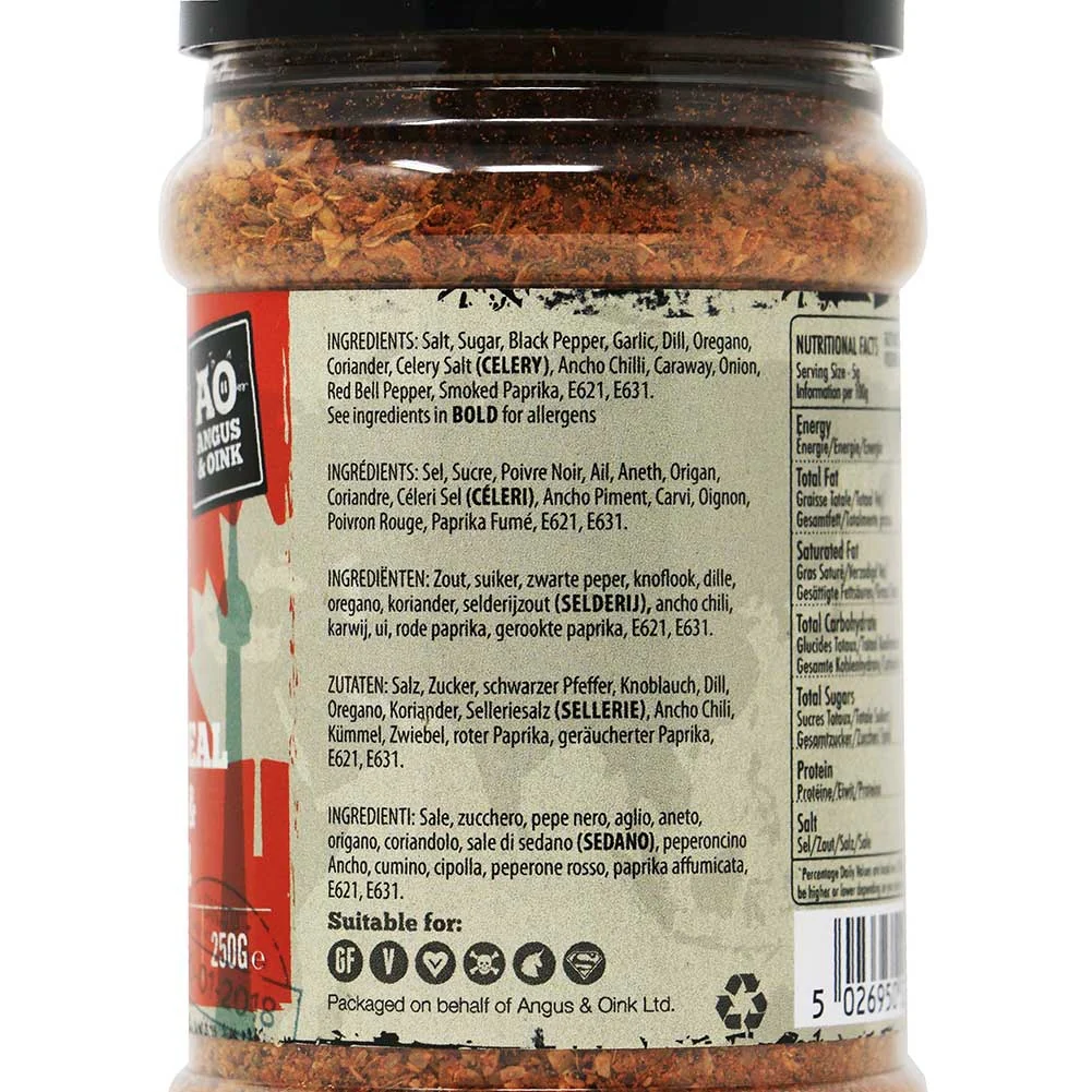 Rub Montreal Steak 250g Angus and Oink - Image 2