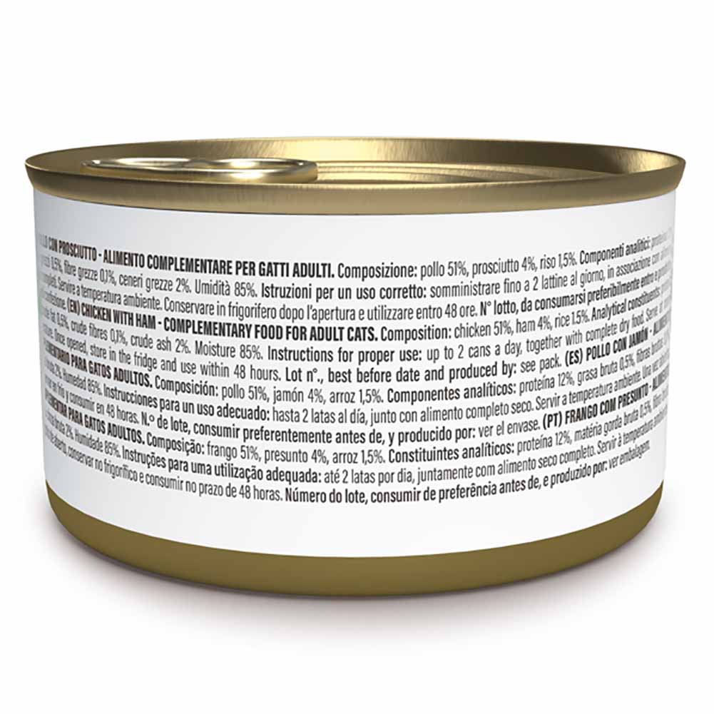 Schesir Complements Pollo con prosciutto lattina 70g jelly - Image 2