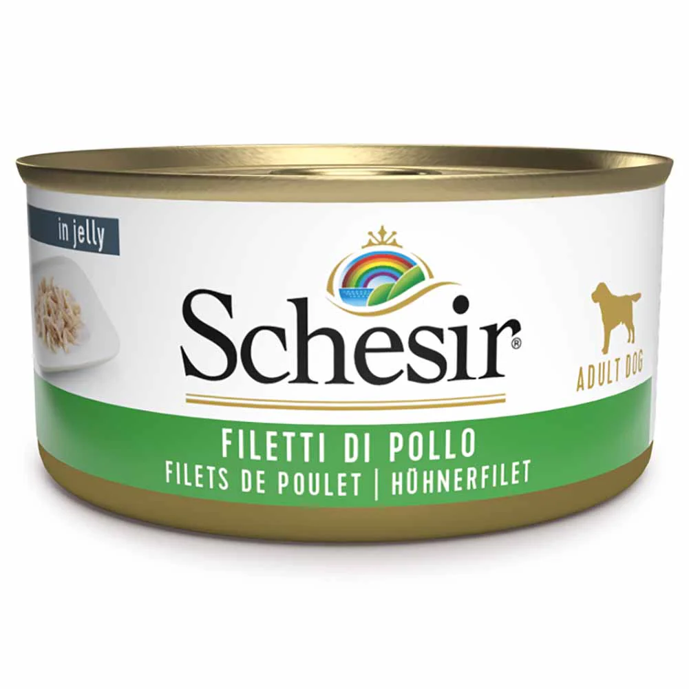 Schesir for Dogs Filetti di Pollo in Jelly 150g Lattina