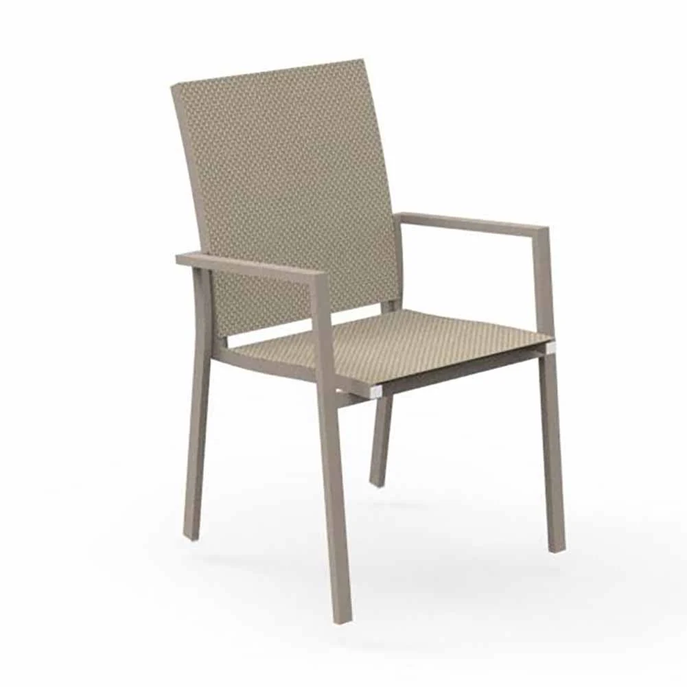 Sedia con braccioli Maiorca Tortora Talenti