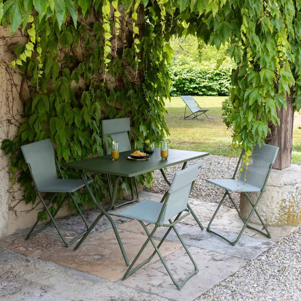 Tavolo Lafuma Balcony Colorblock 120x70cm Verde Moss LFM5339.9874 - Image 4