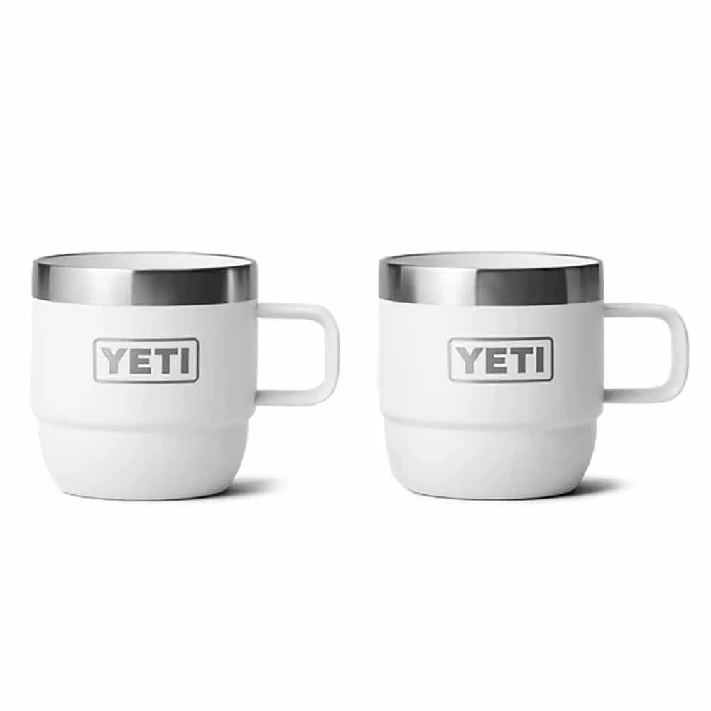 Tazze per espresso Yeti Rambler Bianche Set da 2 tazze