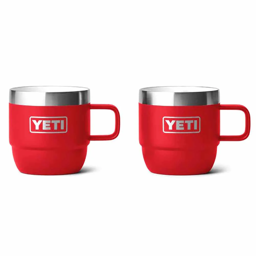 Tazze per espresso Yeti Rambler Rosse Set da 2 tazze