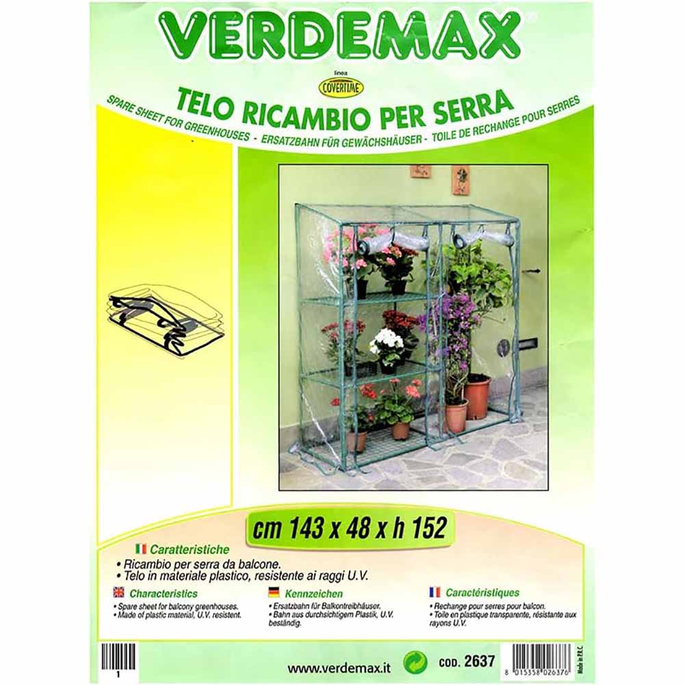 Telo di ricambio Verdemax in PVC per serra Buganvillea Big