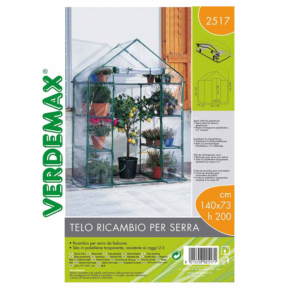 Telo di ricambio Verdemax in PVC per serra Ibiscus
