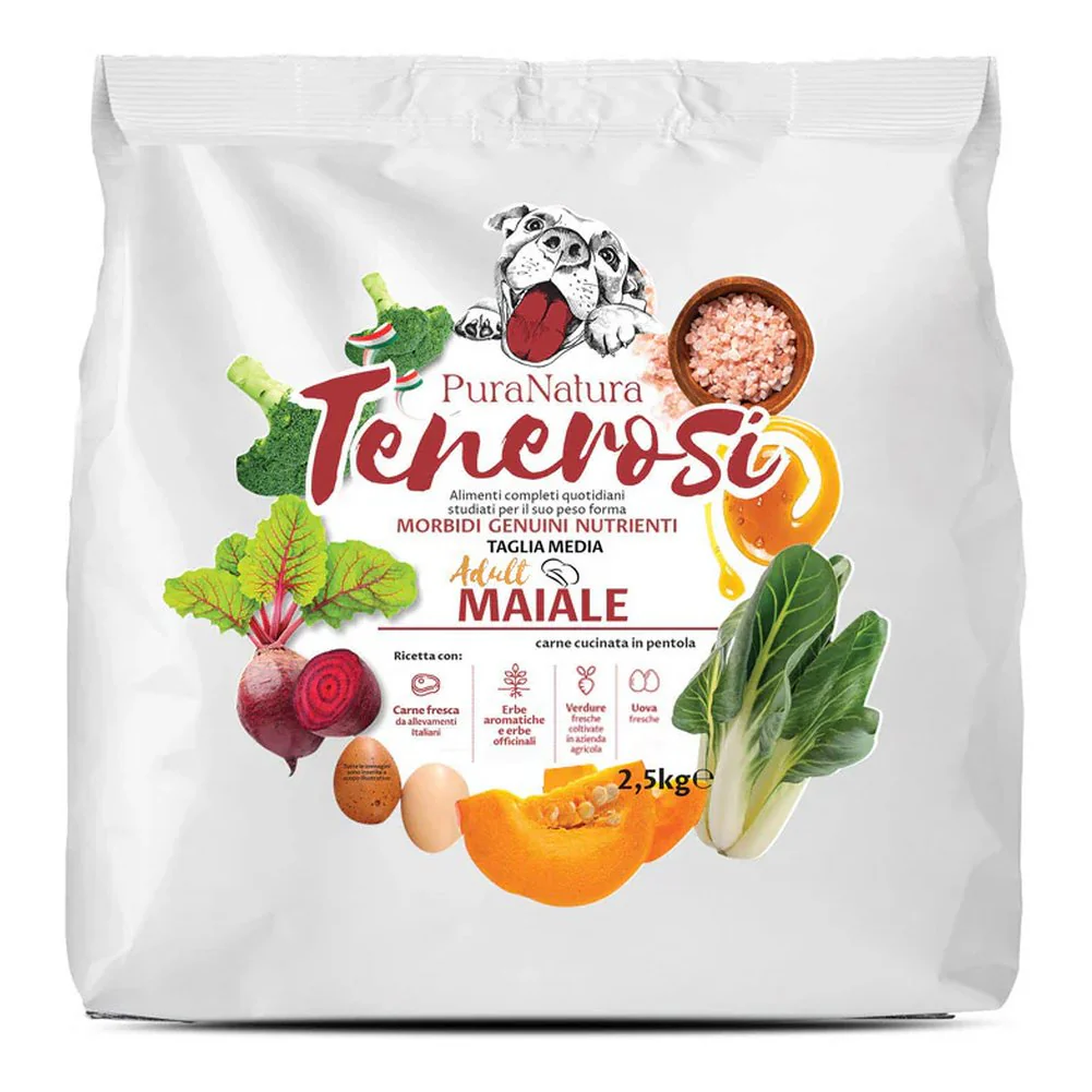 Tenerosi Pura Natura Maiale per Cani Adulti 2,5kg