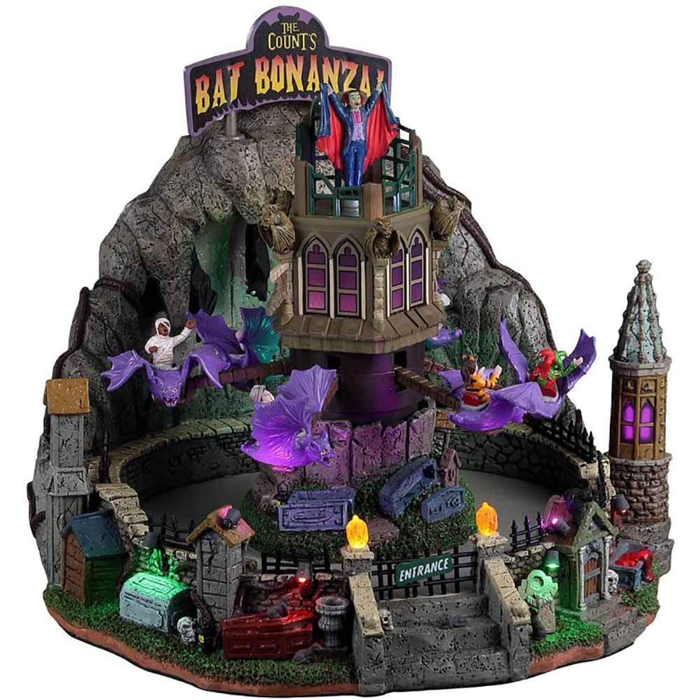 The count's bat bonanza Spooky Town Lemax Cod 24933