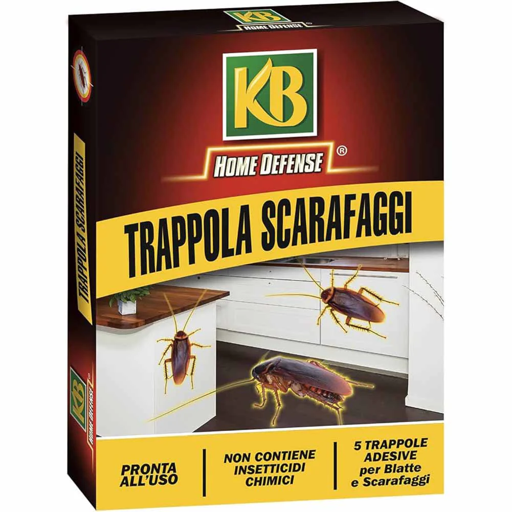 Trappole per blatte e scarafaggi Nexa adesive con attrattivo alimentare 5 pz
