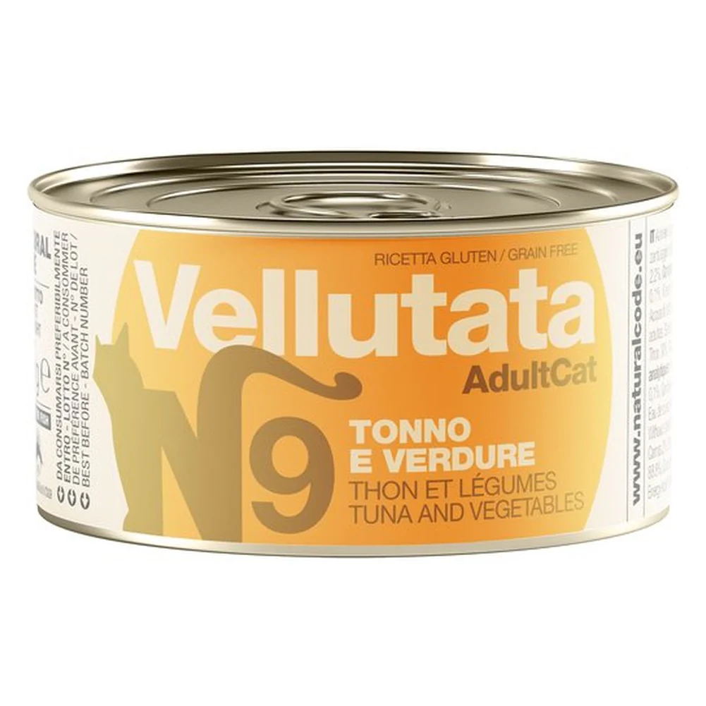 Vellutata Natural Code V9 Tonno e Verdure Alimento Umido per Gatti Adulti 85g