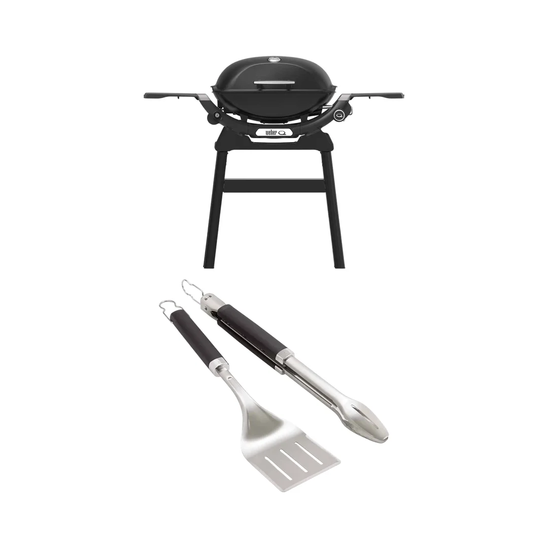 Weber Q 2200N con supporto compatto e kit Precision pala e pinza