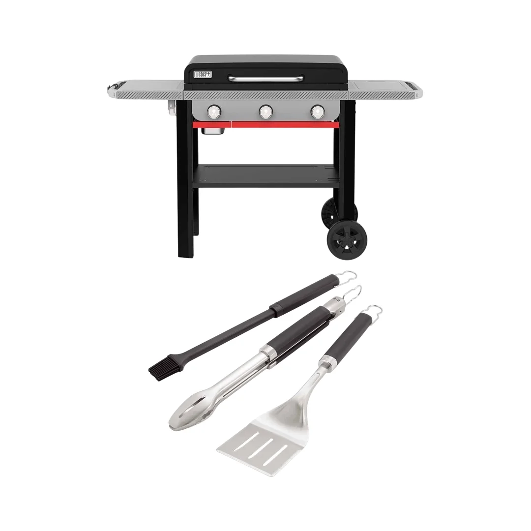 Weber Slate GPD Premium 71 cm con kit 3 posate Weber Premium